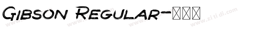 Gibson Regular字体转换